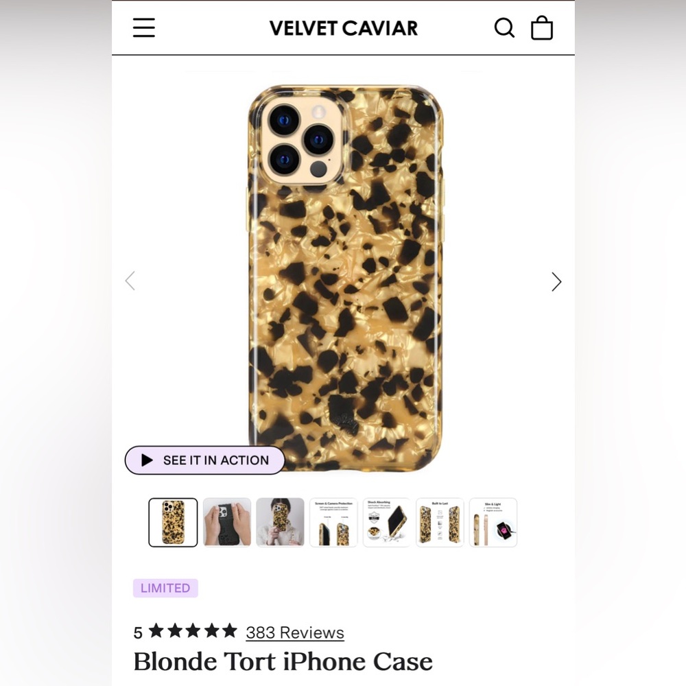 Velvet Caviar 13Pro Max Blonde Tort IPhone Case